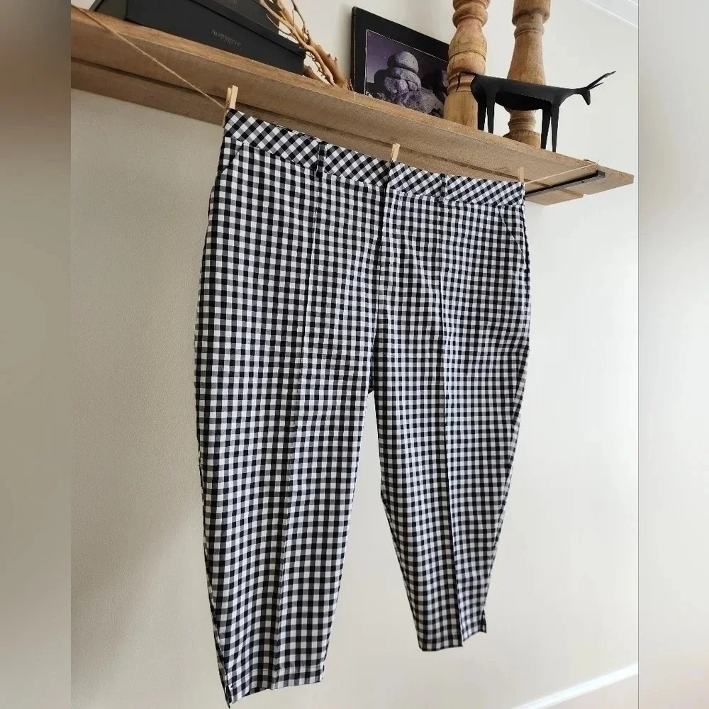Nwt || Soncy || Checkered Crop Pants